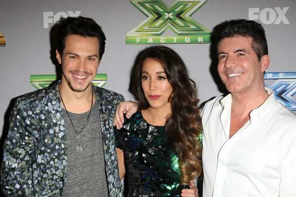 Alex Kinsey, Sierra Deaton, Simon Cowell — Stock Photo, Image