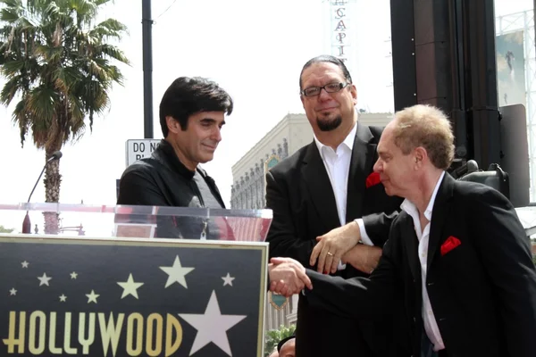 David Copperfield, Penn Jillette, cajero — Foto de Stock