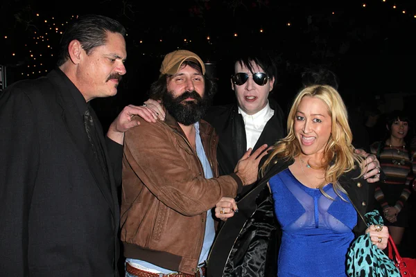 Mark Burnham, Quentin Dupieux aka Mr Oizo, Marilyn Manson, Jennifer Blanc — Zdjęcie stockowe