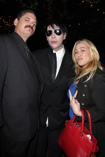 Mark Burnham, Marilyn Manson, Jennifer Blanc — Stock Fotó