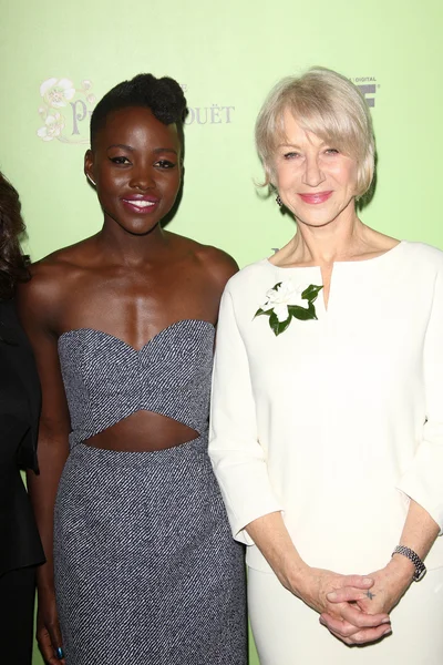 Lupita Nyong'o, Helen Mirren — Zdjęcie stockowe