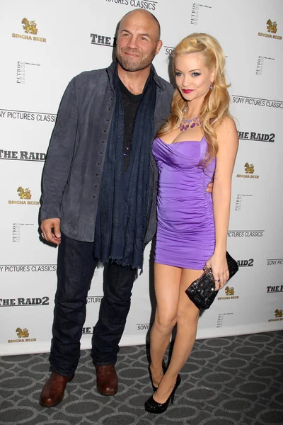 Randy Couture, Mindy Robinson — Foto Stock