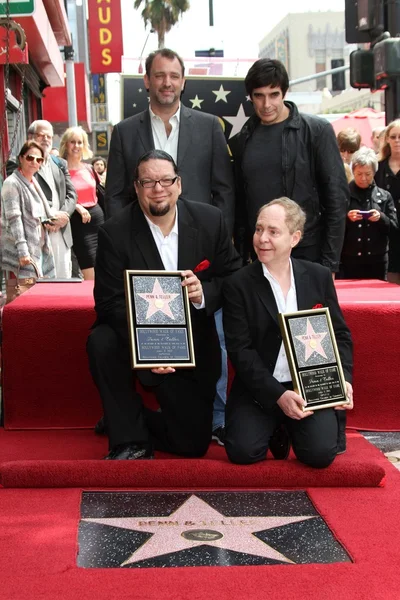 Trey Parker, David Copperfield, Penn Jillette, Teller — Stockfoto