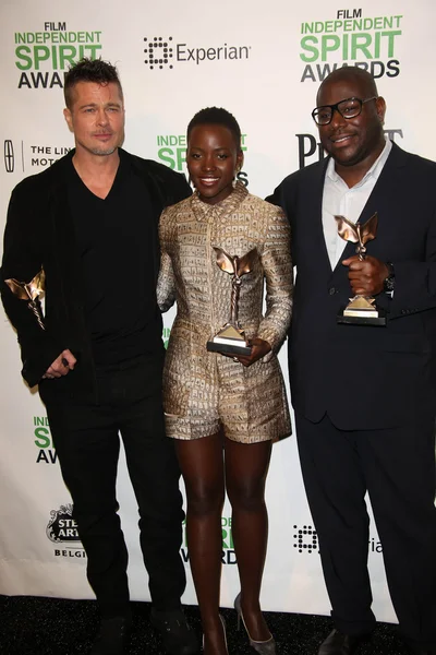 Brad Pitt, Lupita Nyong'o, Steve Mcqueen — Stock fotografie