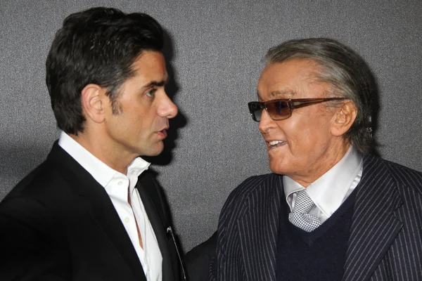 Robert Evans e John Stamos — Foto Stock