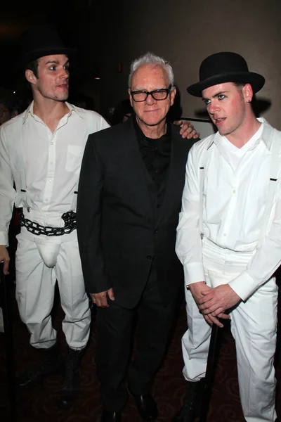 Malcolm mcdowell och droog — Stockfoto