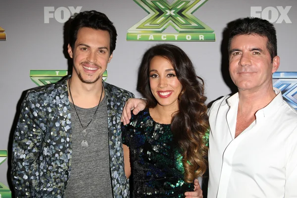 Alex Kinsey, Sierra Deaton, Simon Cowell — Stock Photo, Image