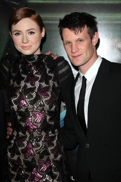 Karen gillan och matt smith — Stockfoto