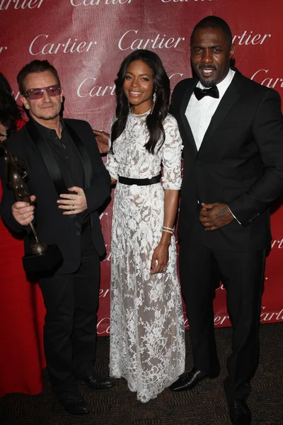 Bono, Naomie Harris, Idris Elba — Stock fotografie