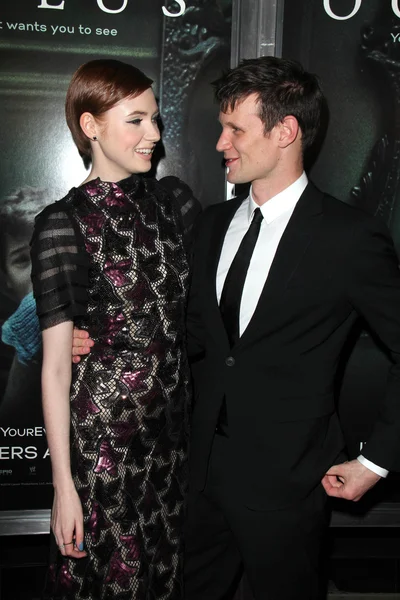 Karen Gillan y Matt Smith — Foto de Stock