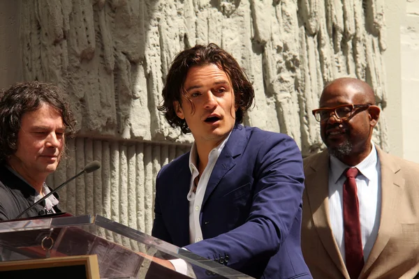 David leveaux, orlando bloom och forest whitaker — Stockfoto