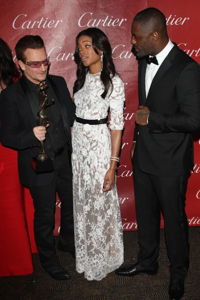 Bono, Naomie Harris, Idris Elba — Stock Photo, Image