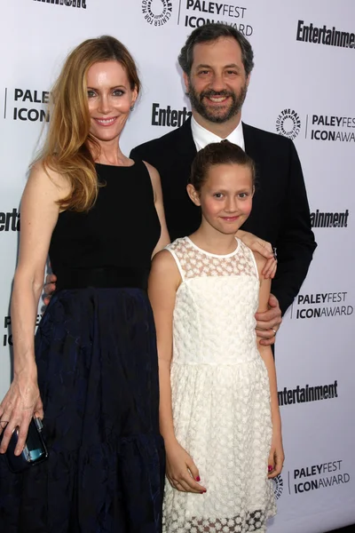 Leslie Mann, Iris Apatow, Judd Apatow — Stock Photo, Image