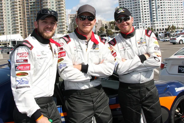 Max Thieriot, Cole Hauser e Brett Davern — Fotografia de Stock