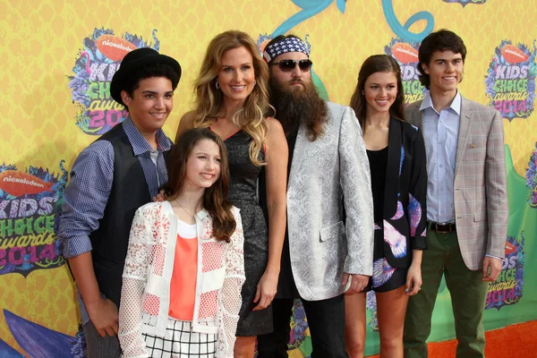 Willie robertson, korie robertson und familie — Stockfoto