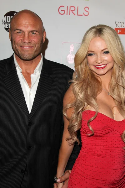 Randy Couture, Mindy Robinson — Foto Stock