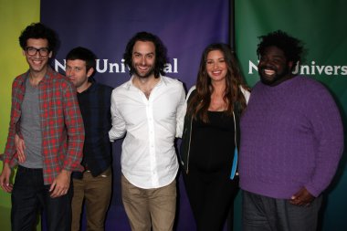 Rick glassman, brent morin, chris d'ella, bianca kajlich ve ron funches