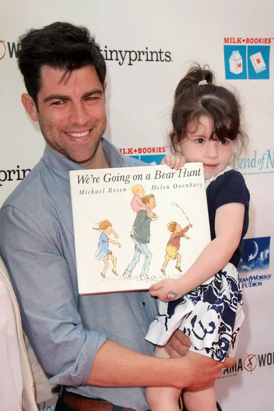 Max greenfield en lilly greenfield — Stockfoto