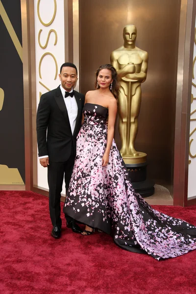 John Legend, Christine Teigen — Stock Photo, Image