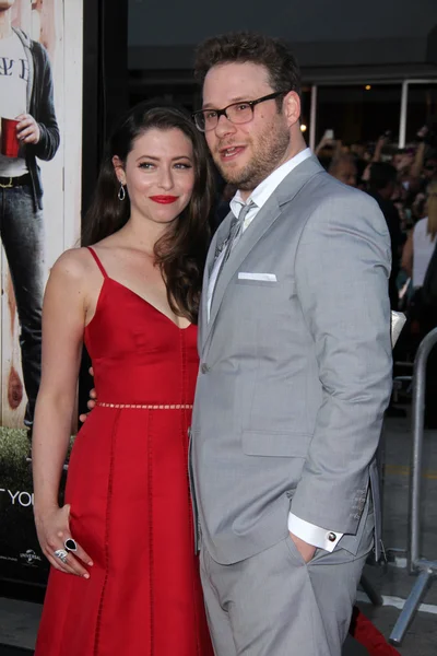 Seth Rogen, Lauren Miller — Stock Photo, Image