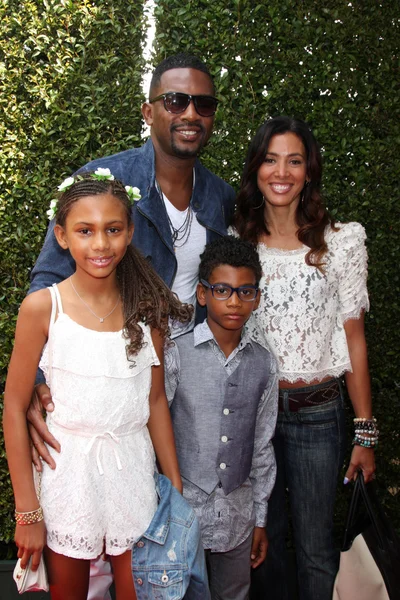 Bill Bellamy e família — Fotografia de Stock