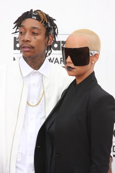 Wiz khalifa i amber rose — Zdjęcie stockowe