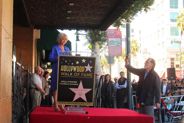 Helen mirren i taylor hackford — Zdjęcie stockowe