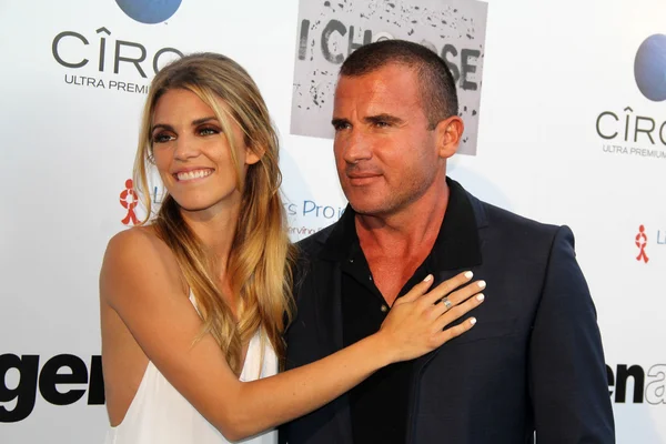 AnnaLynne McCord and  Dominic Purcell — Stock Photo, Image