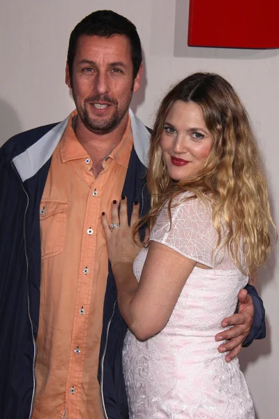 Adam sandler und zeichnete barrymore — Stockfoto