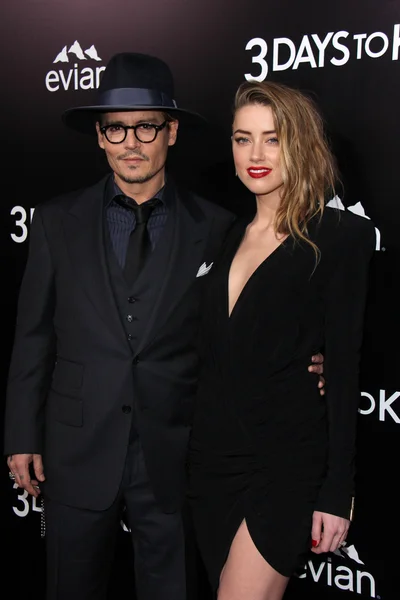 Johnny Depp, Amber Heard — Stock Photo, Image