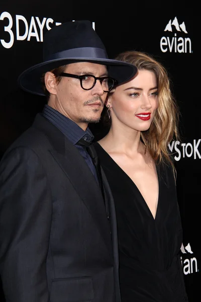Johnny Depp, Amber Heard — Stock Photo, Image