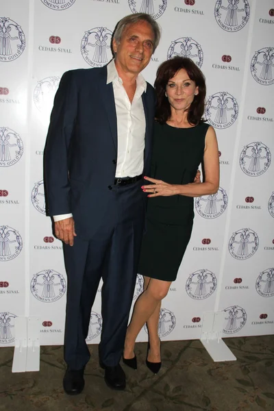 Marilu henner i michael brązowy — Zdjęcie stockowe