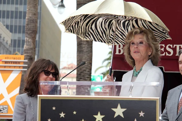 Jane Fonda and Sally Field — Stock Photo, Image