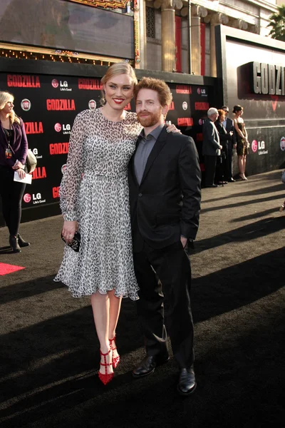 Clare grant und seth green — Stockfoto