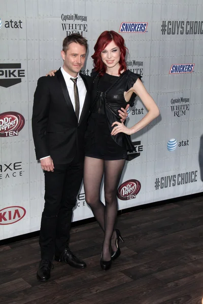 Chris Hardwick e Chloe Dykstra — Fotografia de Stock