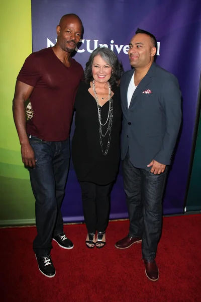 Keenen Ivory Wayans, Roseanne Barr and Russell Peters — Stock Photo, Image