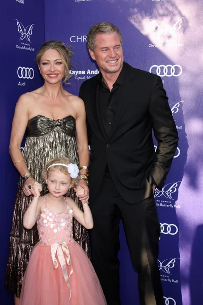 Rebecca gayheart-dane, billie beatrice dane und eric dane — Stockfoto