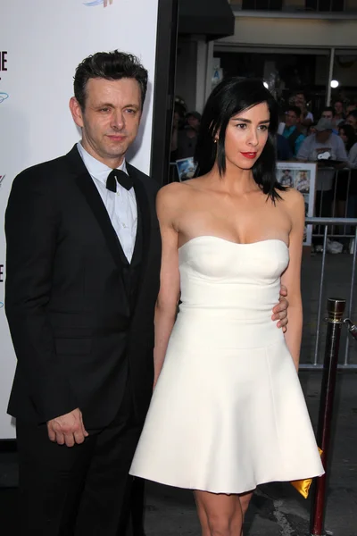 Michael Sheen and Sarah Silverman — Stock Photo, Image