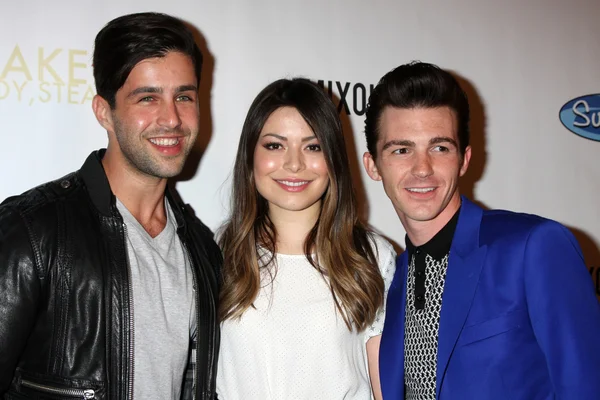 Josh peck, miranda cosgrove és drake bell미 란다 코스 그로브, 드레이 크 벨, 조 쉬 펙 — Stock Fotó