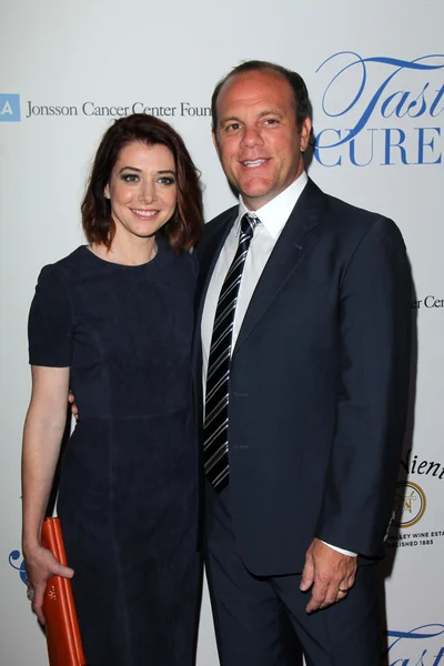 Alyson Hannigan and Tom Papa — Stock Photo, Image