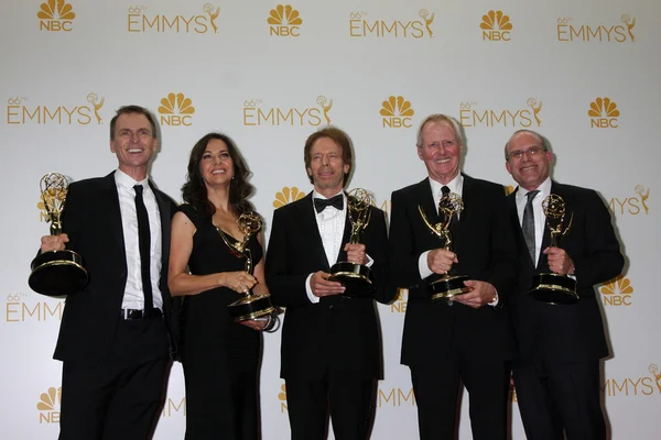 Phil Keoghan, Elise Doganieri, Jerry Bruckheimer, Bertram van Munster, Jonathan Littman — Stock Photo, Image