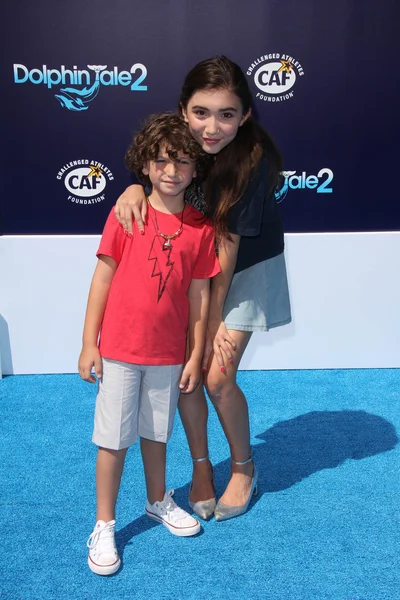 Augustus maturo, rowan blanchard — Stockfoto