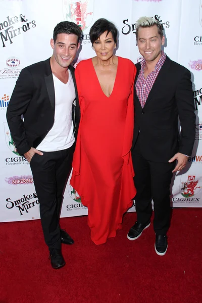 Michael Turchin, Kris Jenner e Lance Bass — Fotografia de Stock