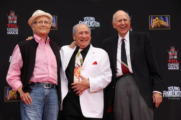 Norman lear, mel brooks och carl reiner — Stockfoto