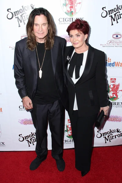 Ozzy osbourne und sharon osbourne — Stockfoto