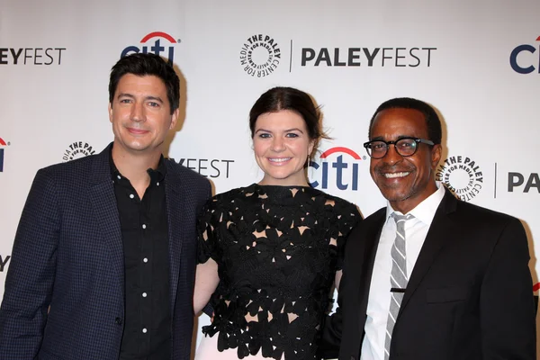 Ken marino, casey wilson en tim meadows — Stockfoto