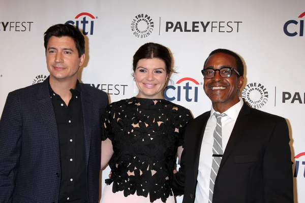 Ken marino, casey wilson en tim meadows — Stockfoto