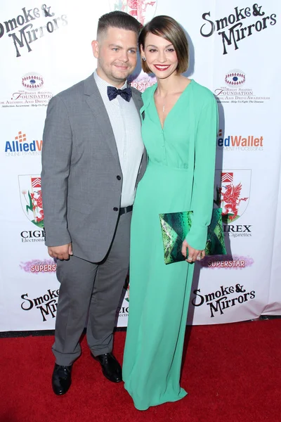 Jack osbourne und lisa stelly — Stockfoto