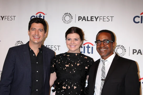 Ken marino, casey wilson és tim meadows — Stock Fotó