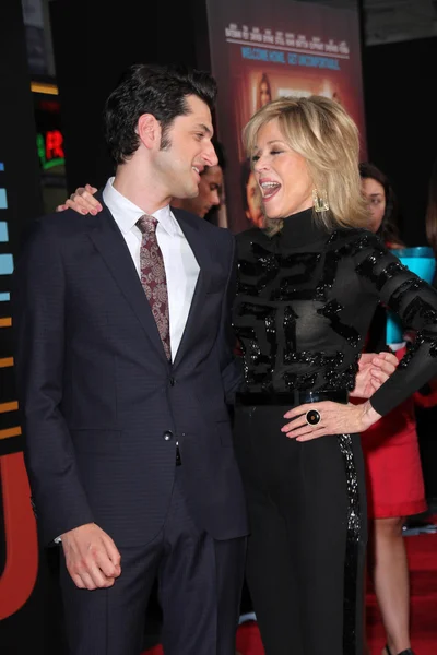 Ben Schwartz e Jane Fonda — Foto Stock